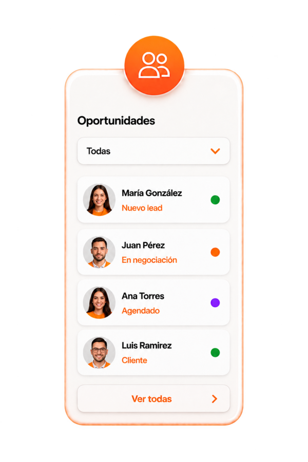 CRM de seguimiento y automatización
